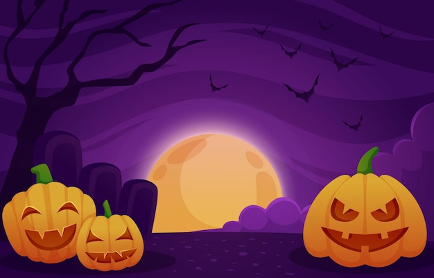 pumpkin hunt concept background