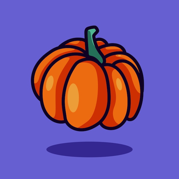 Pumpkin icon doodle halloween illustration