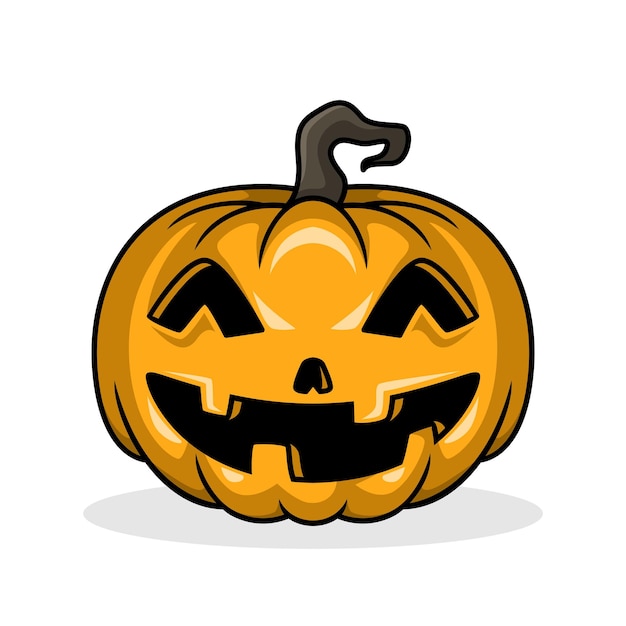 Pumpkin icon illustration for halloween