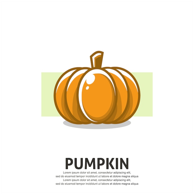 Pumpkin illustration in flat design