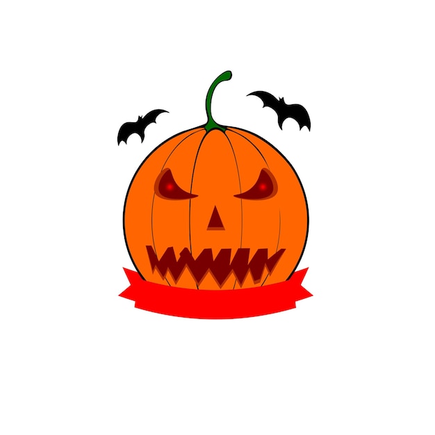 Pumpkin lantern icon Halloween symbol