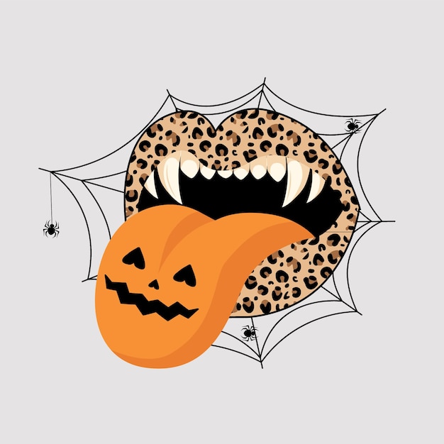 Pumpkin Lips Halloween Sublimation