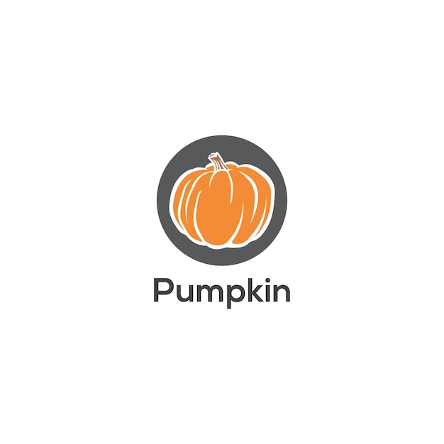 Вектор Векторный шаблон дизайна логотипа pumpkin