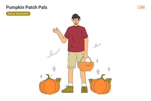 Pumpkin Patch Pals illustratie