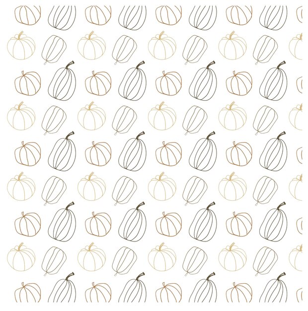 Vector pumpkin pattern vector