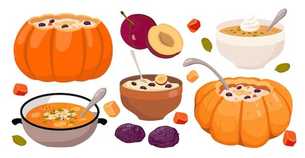 PUMPKIN PORRIDGE SOUP SET