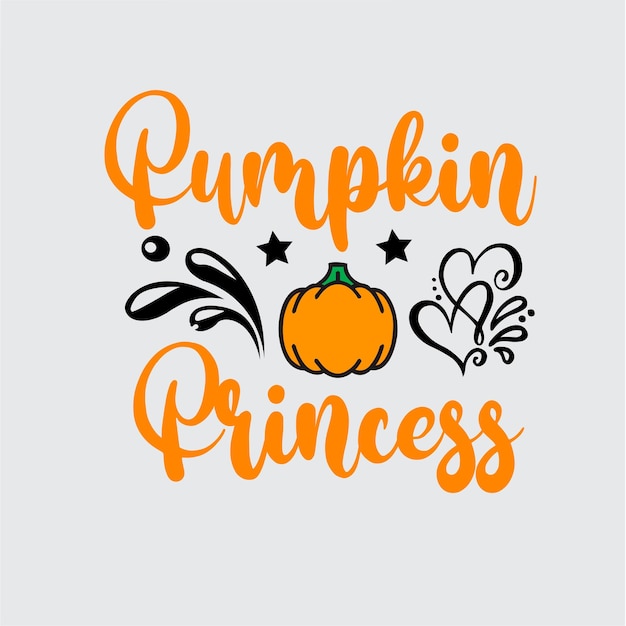 Pumpkin princess t shirt design