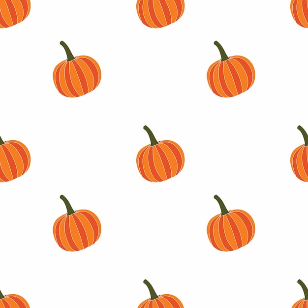 Pumpkin seamless pattern