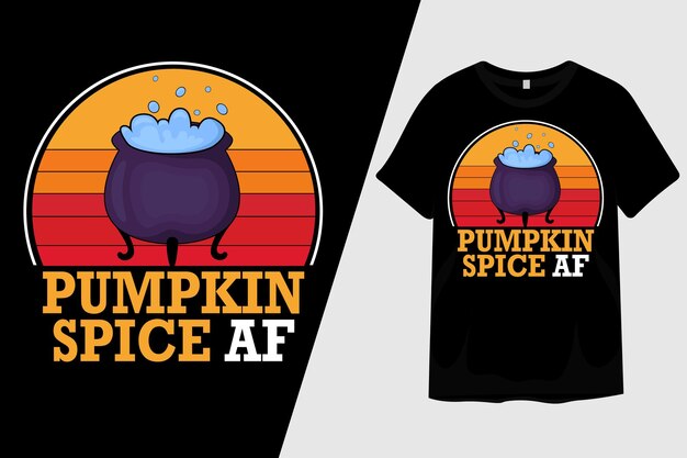 Дизайн футболки pumpkin spice af