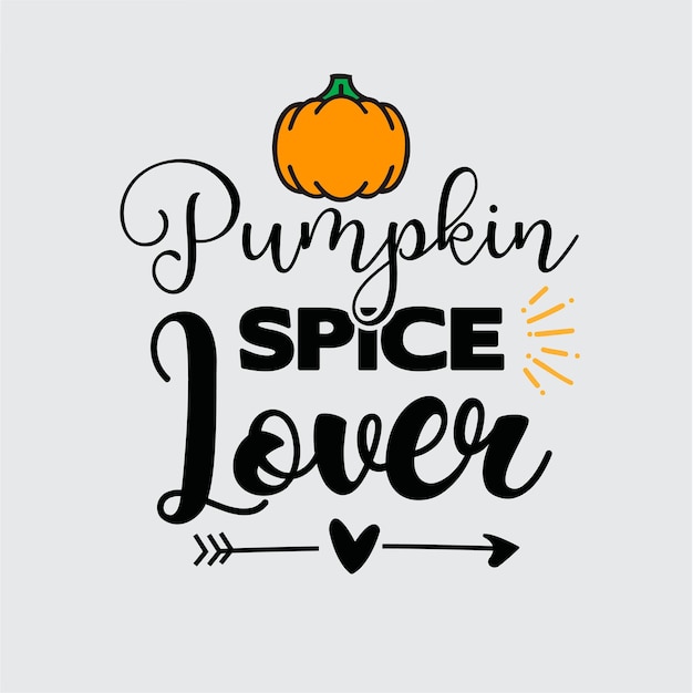 Vector pumpkin spice lover t-shirt ontwerp