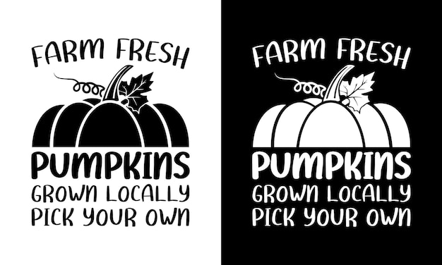 Vector pumpkin spice season tshirt design pumpkin quote design