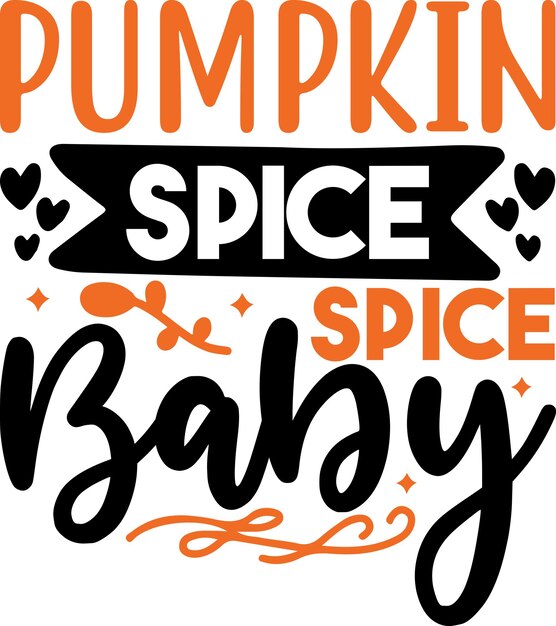 Vector pumpkin spice spice baby