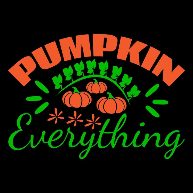 Pumpkin T Shirt design vactor