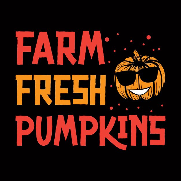 Vector pumpkin t-shirt design