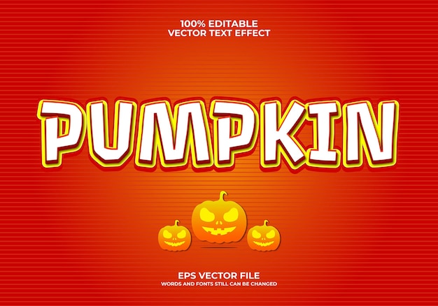 Pumpkin Text Effect