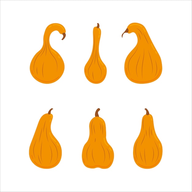 Pumpkins set of 6 figures