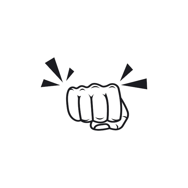 Punch hand pictogram vector illustratie ontwerp sjabloon web
