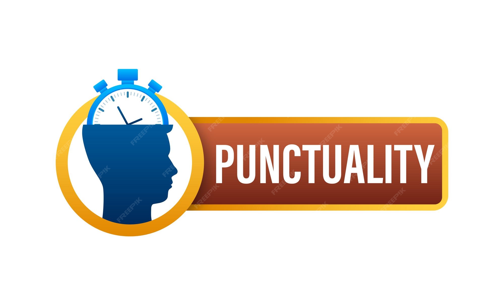 Premium Vector Punctual planning interval time management vector