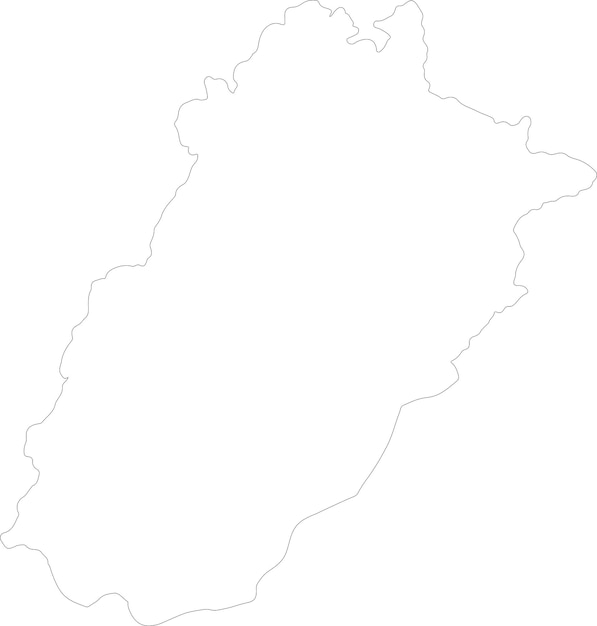 Punjab Pakistan outline map