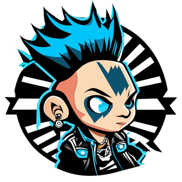 Punk Aesthetic Tattoo Design Musician and Urban Street Art