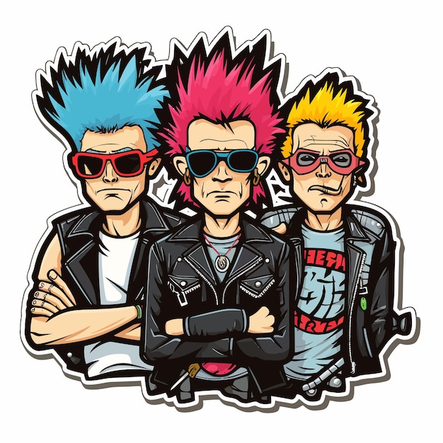 Vector punk style