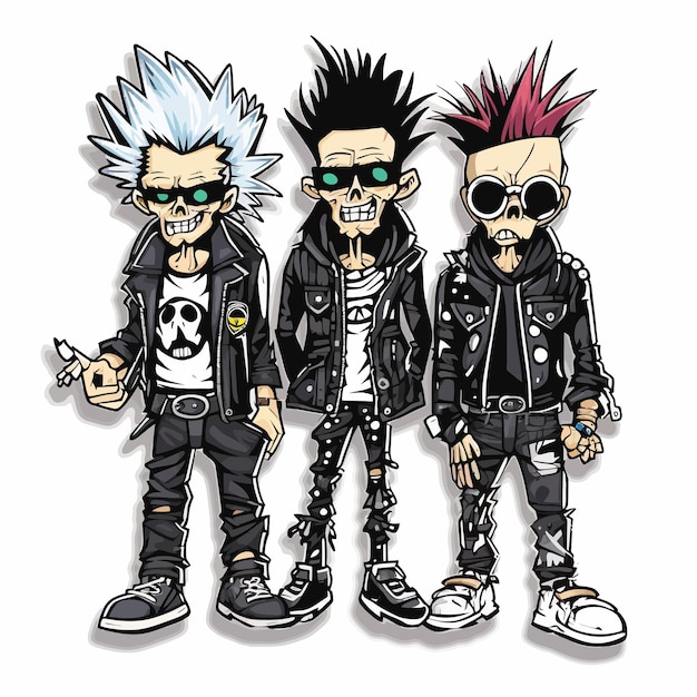 Vector punk style