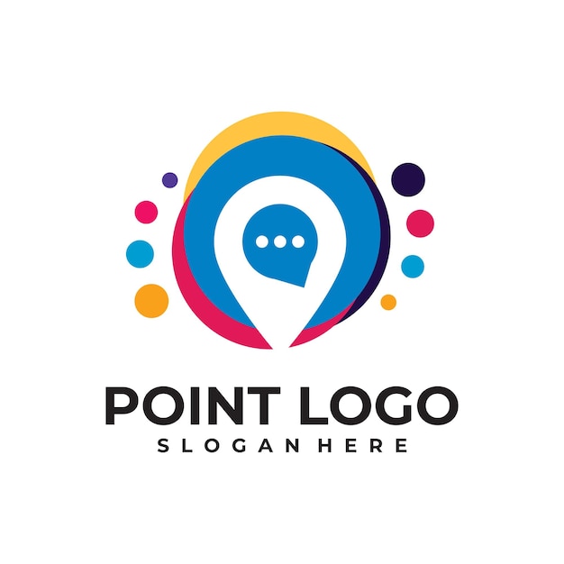 Punt logo vector ontwerpsjabloon