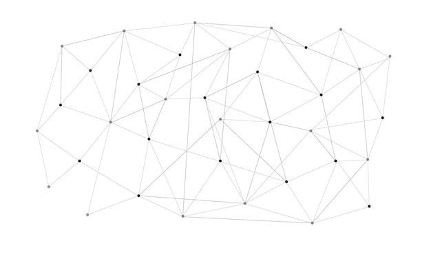 Punten verbinden met lijn voor technologisch thema, internetverbinding en wereldwijd netwerk