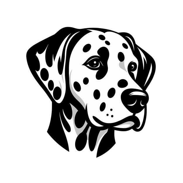 Vector puppy chic monochrome dog logo inspiration