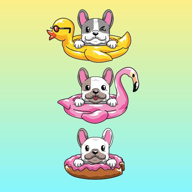 Vector puppy float