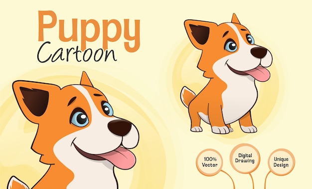 Puppy orange Cartoon