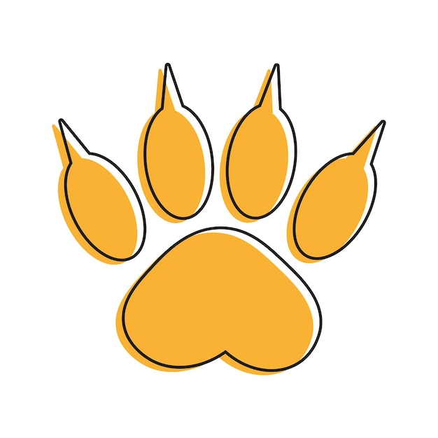 Vector puppy paw