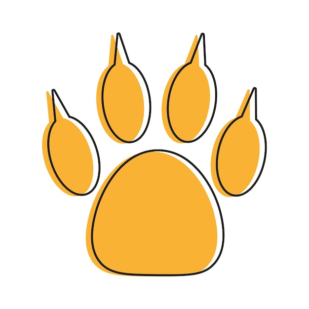 Vector puppy paw