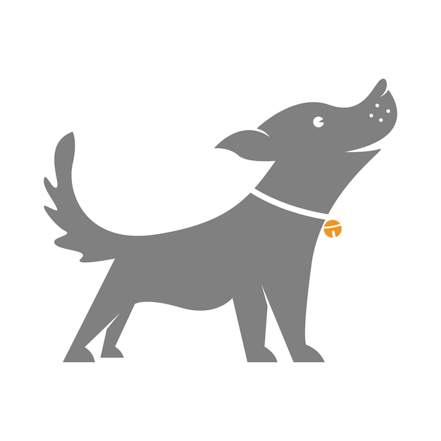 Puppy pictogram logo ontwerp