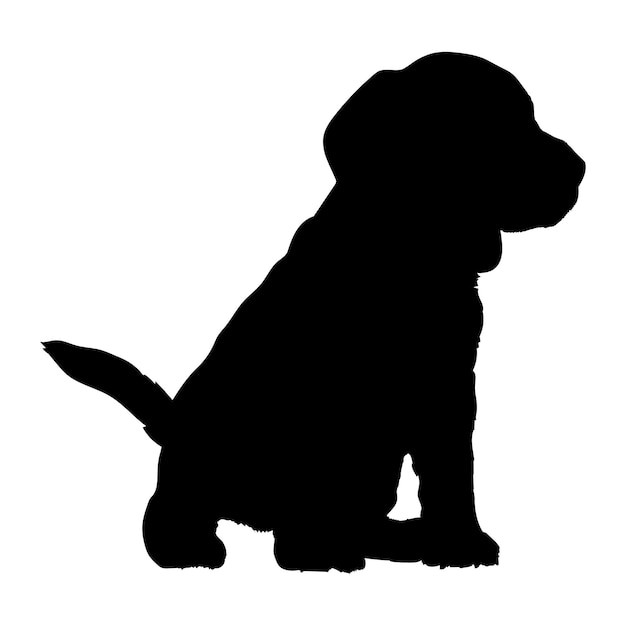 Puppy puppies Puppy silhouette Baby hond silhouette Puppy Bigel zit