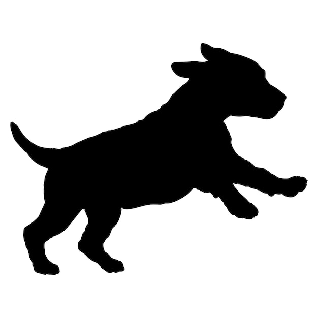 Puppy Puppy silhouette Baby hond silhouette Puppy Dolmatine loopt