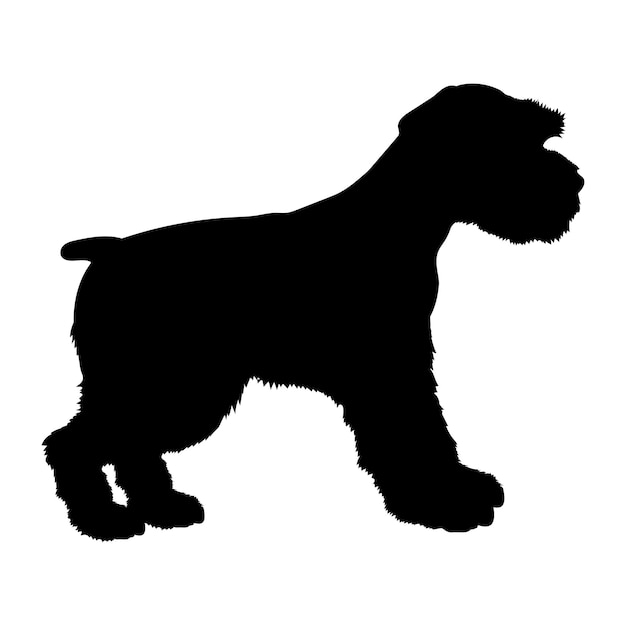 Puppy Puppy silhouette Baby hond silhouette Puppy Miniature Schnazuer