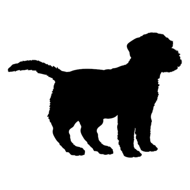 Puppy Schnauzer Puppy silhouet Baby hond silhouet Puppy