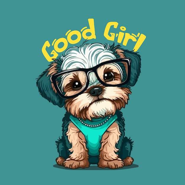 Puppy Vector illustration for tshirt design