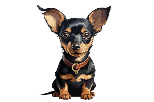 Vector puppy vector illustration for tshirt designs