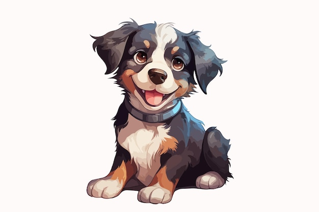 Vector puppy vectorillustratie voor t-shirtontwerpen