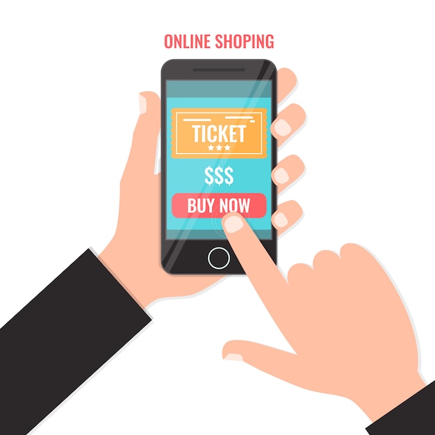 Purchase tickets online for the smartphone.