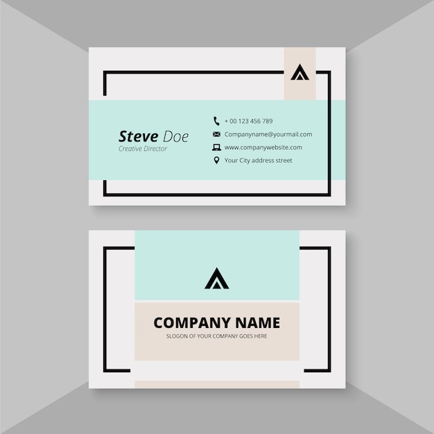 Pure business card template