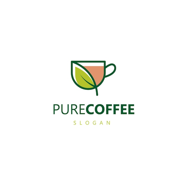 Логотип pure coffee