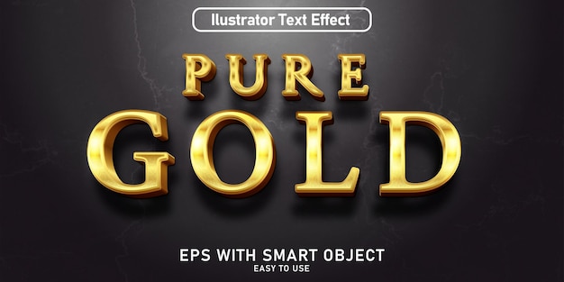 Pure goud tekst effect