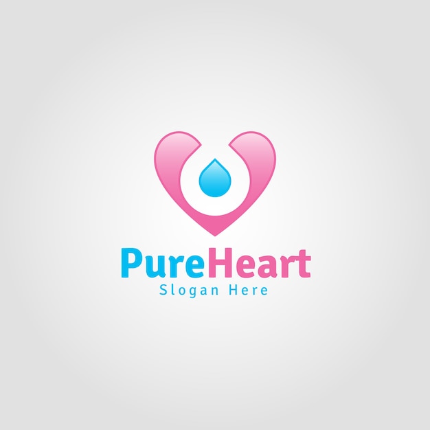 Pure Heart Logo Template