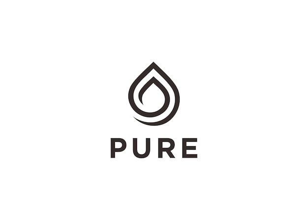 pure logo design vector illustration