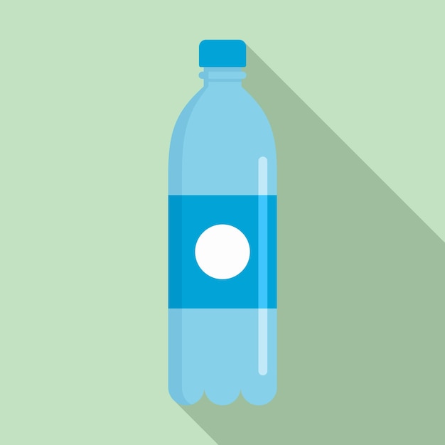 Pure water bottle icon Flat illustration of pure water bottle vector icon for web design