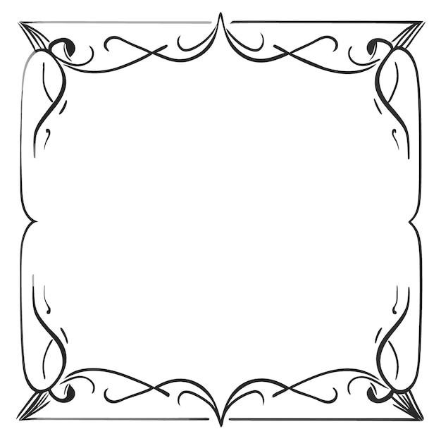 pure white background border shut Gothic Gothic thin line delicately vector illustration doodle