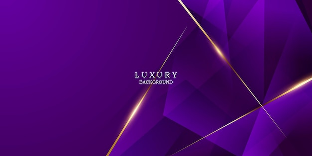 Purple abstract background with luxury golden elements vector illustration